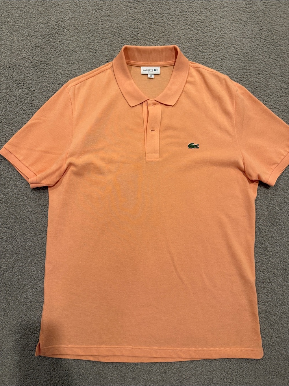 Lacoste Men’s Peach Short-Sleeve Polo